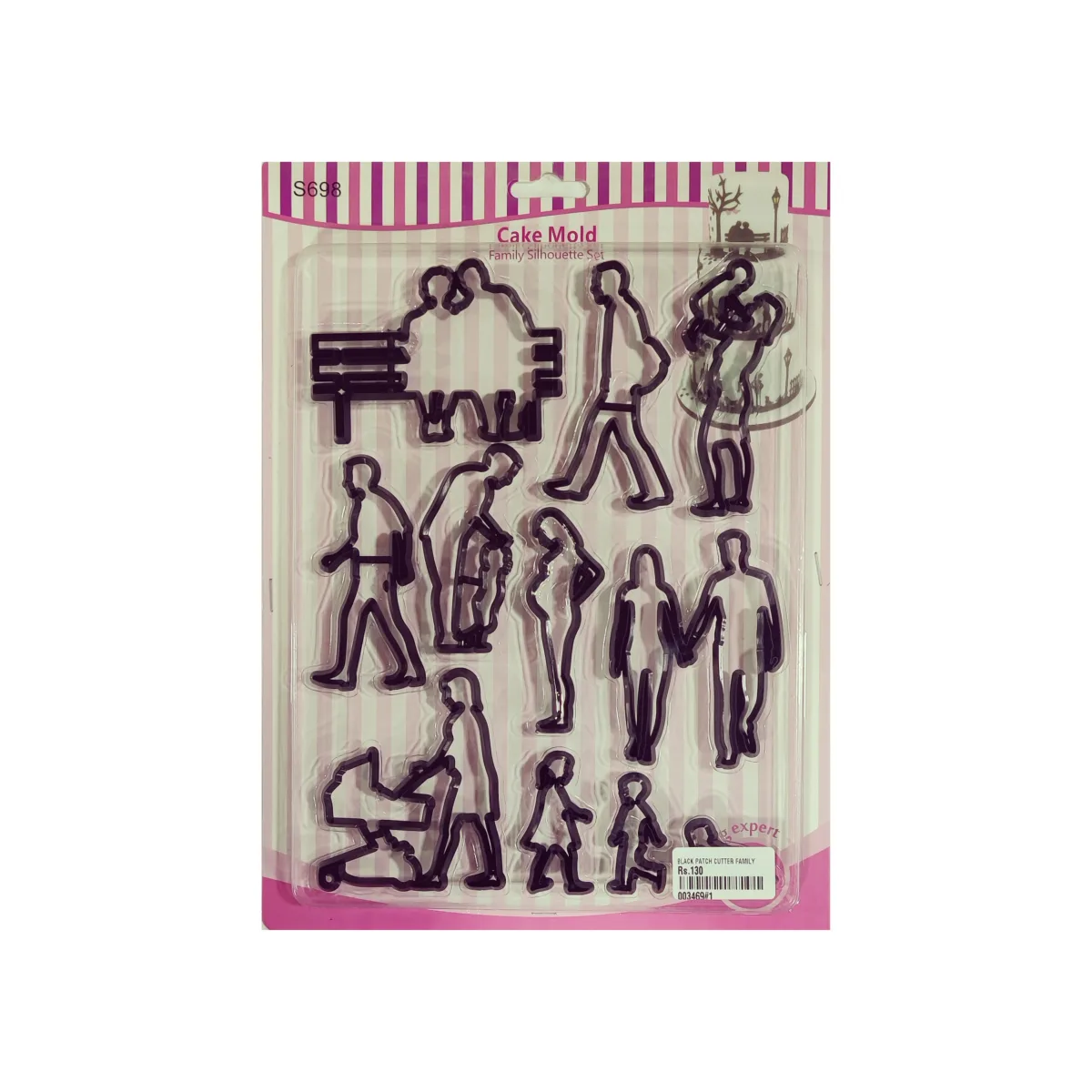 Family Silhouette Set Black Punch Cutter - 1