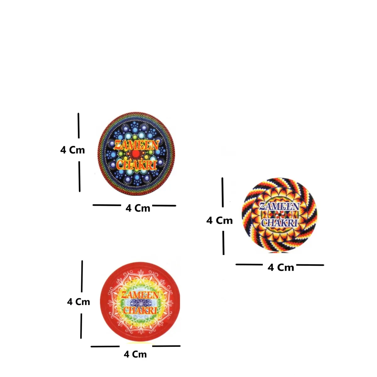 Diwali Crackers Chocolate Chakra Stickers Sheet - 2