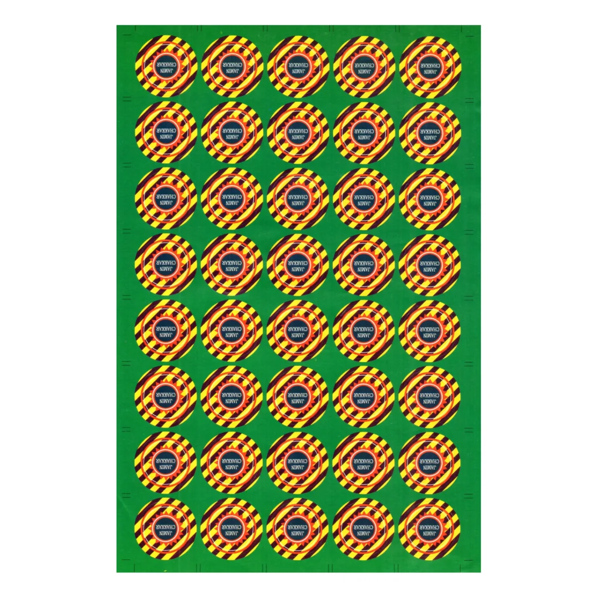Diwali Crackers Chocolate Chakri Sticker Sheet - 2