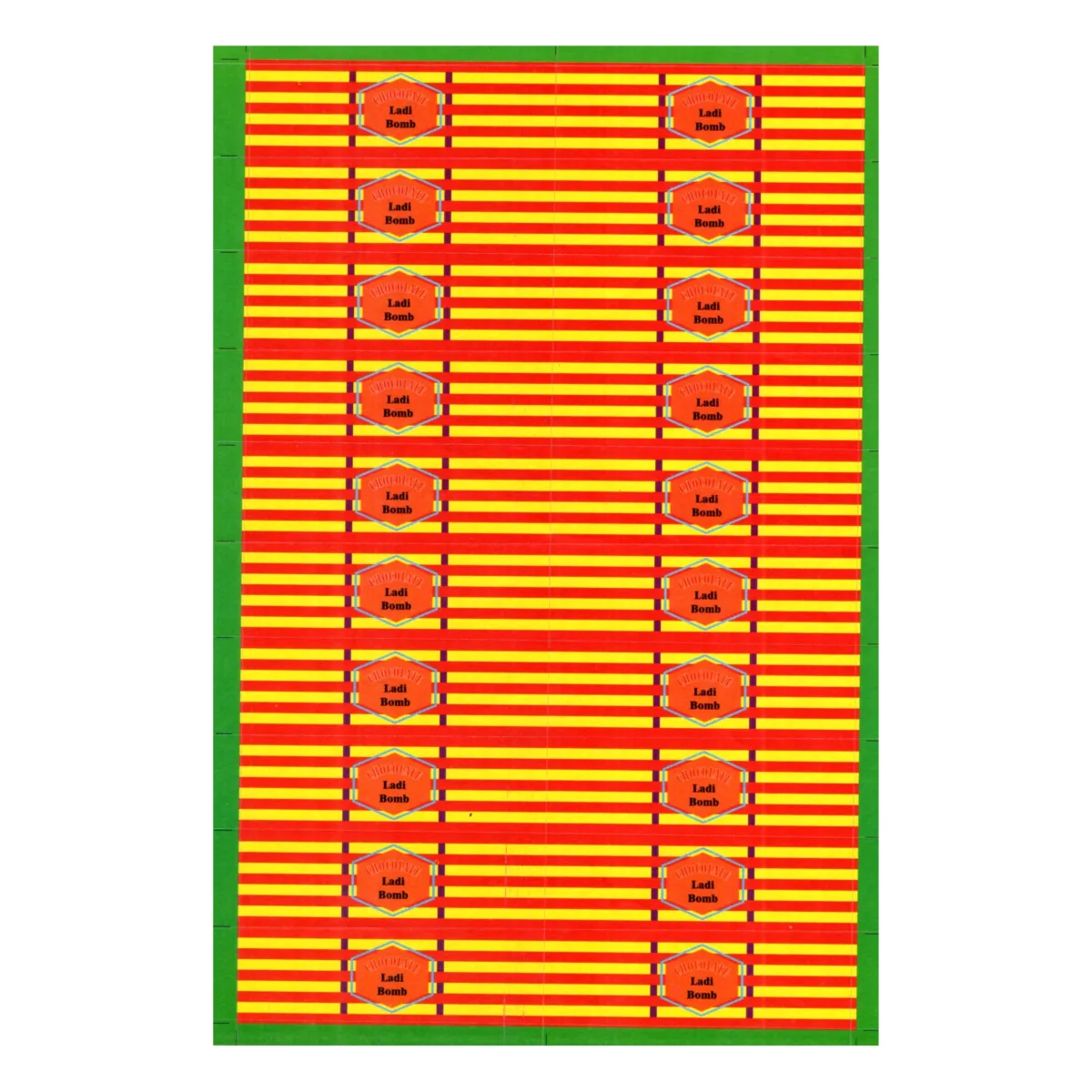 Diwali Crackers Chocolate Ladi Sticker Sheet - 1
