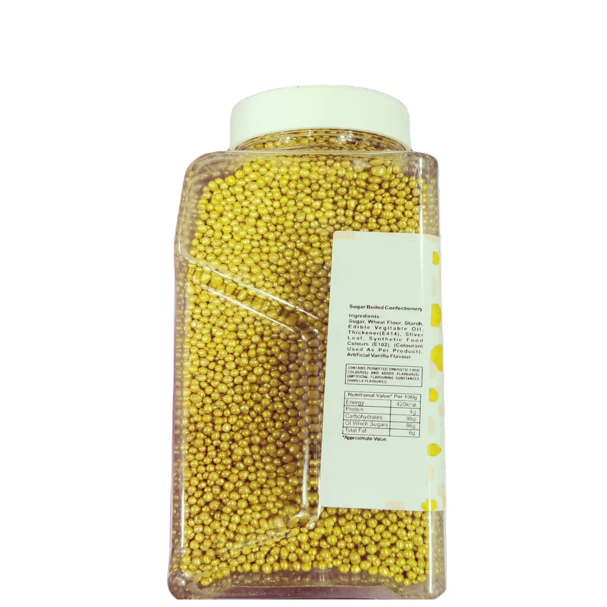 Glint Silver Dragees  500Gm Gold '0' Mini 2Mm - 2
