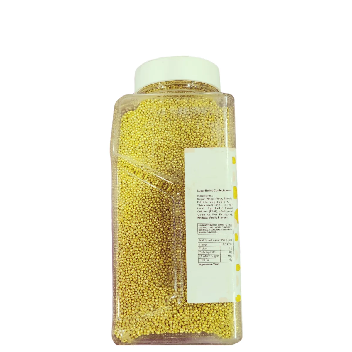 Glint Silver Dragees  500Gm Gold '0' No. 3.5Mm - 2