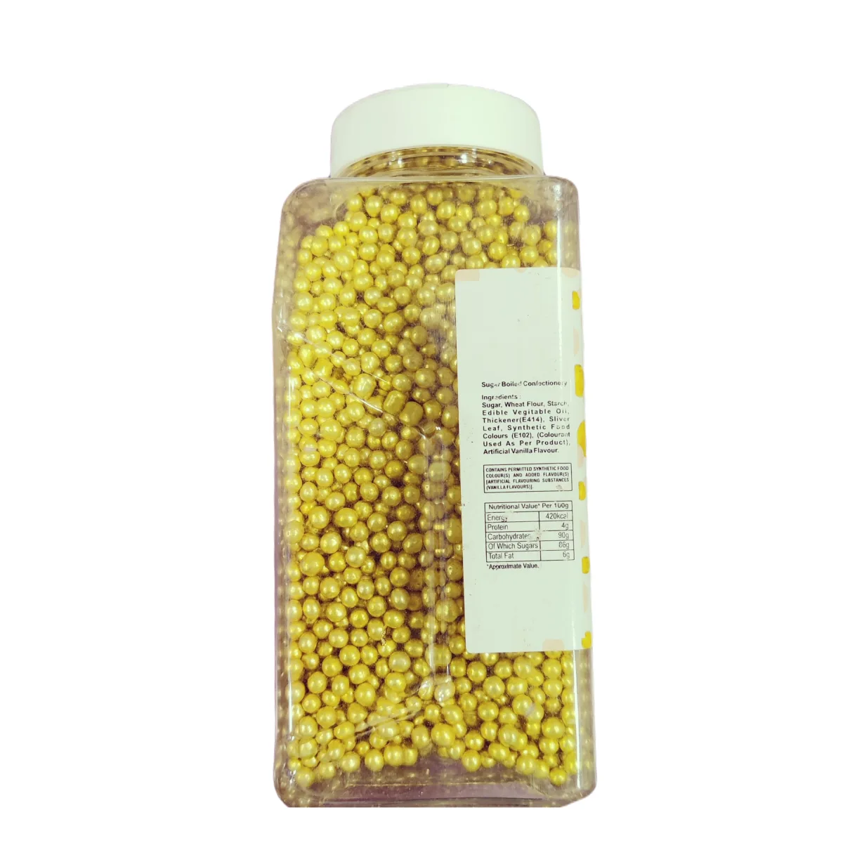 Glint Silver Dragees  500Gm Gold '2' No 5.5Mm - 2
