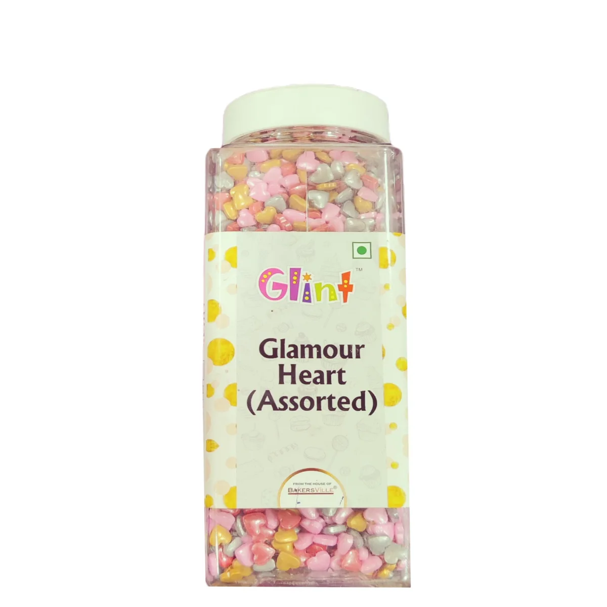 Glint Glamour Hearts (Assorted), 500g - 1