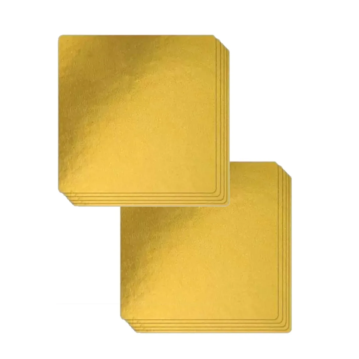Cake Base Square Golden - 1
