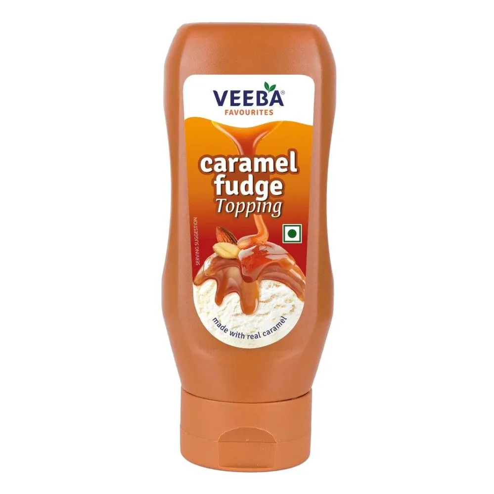 Veeba Caramel Fudge Topping (380g) - 1