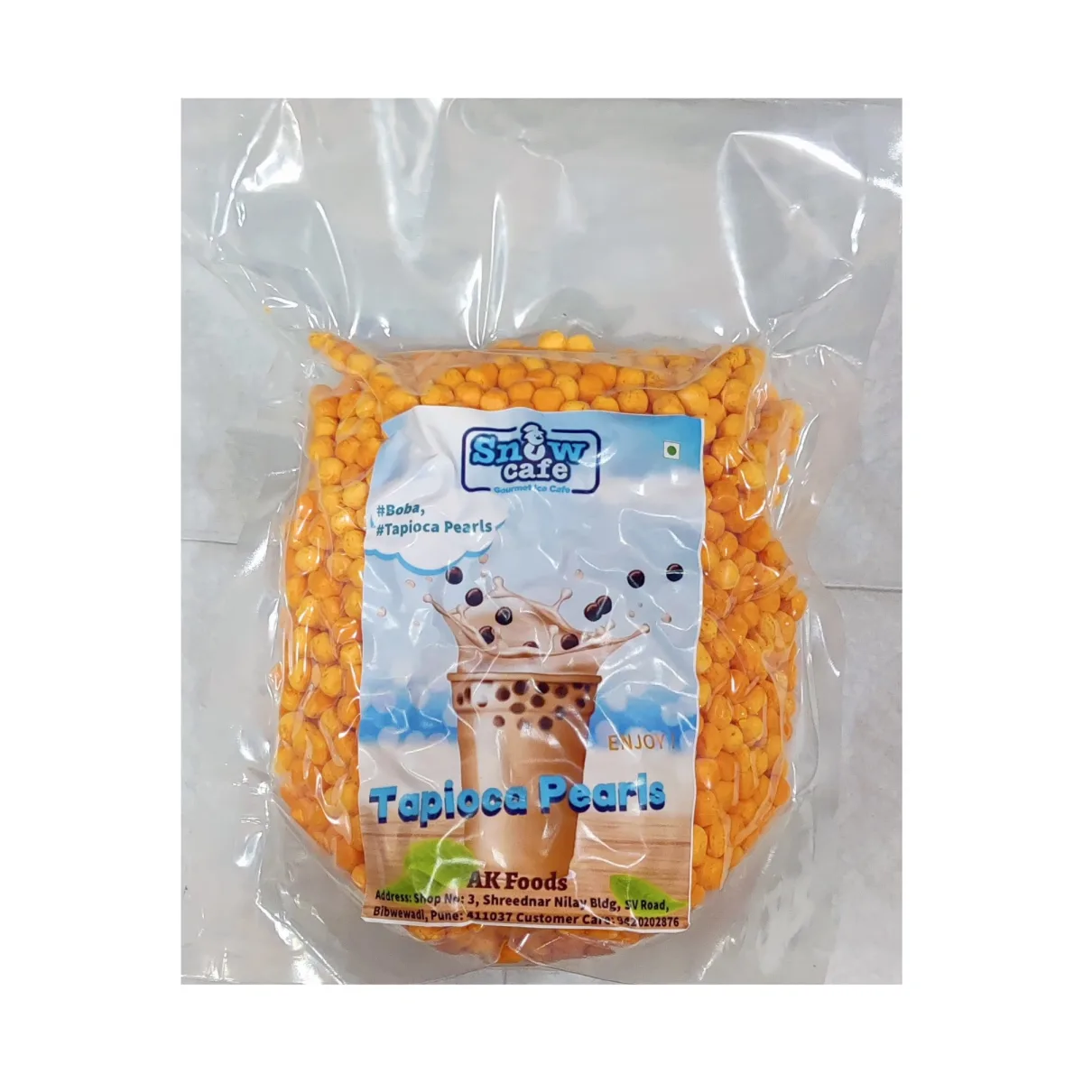 Snow Cafe Tapioca Boba Pearls 1kg Mango - 1