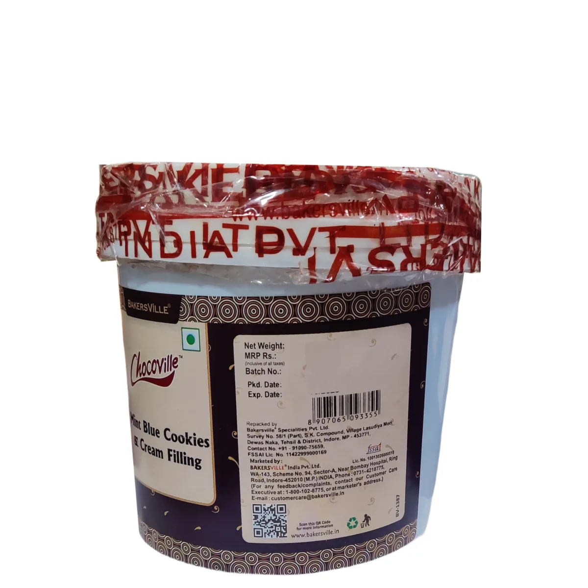 Chocoville Mint Blue Cookies and Cream Filling, 1Kg - 3