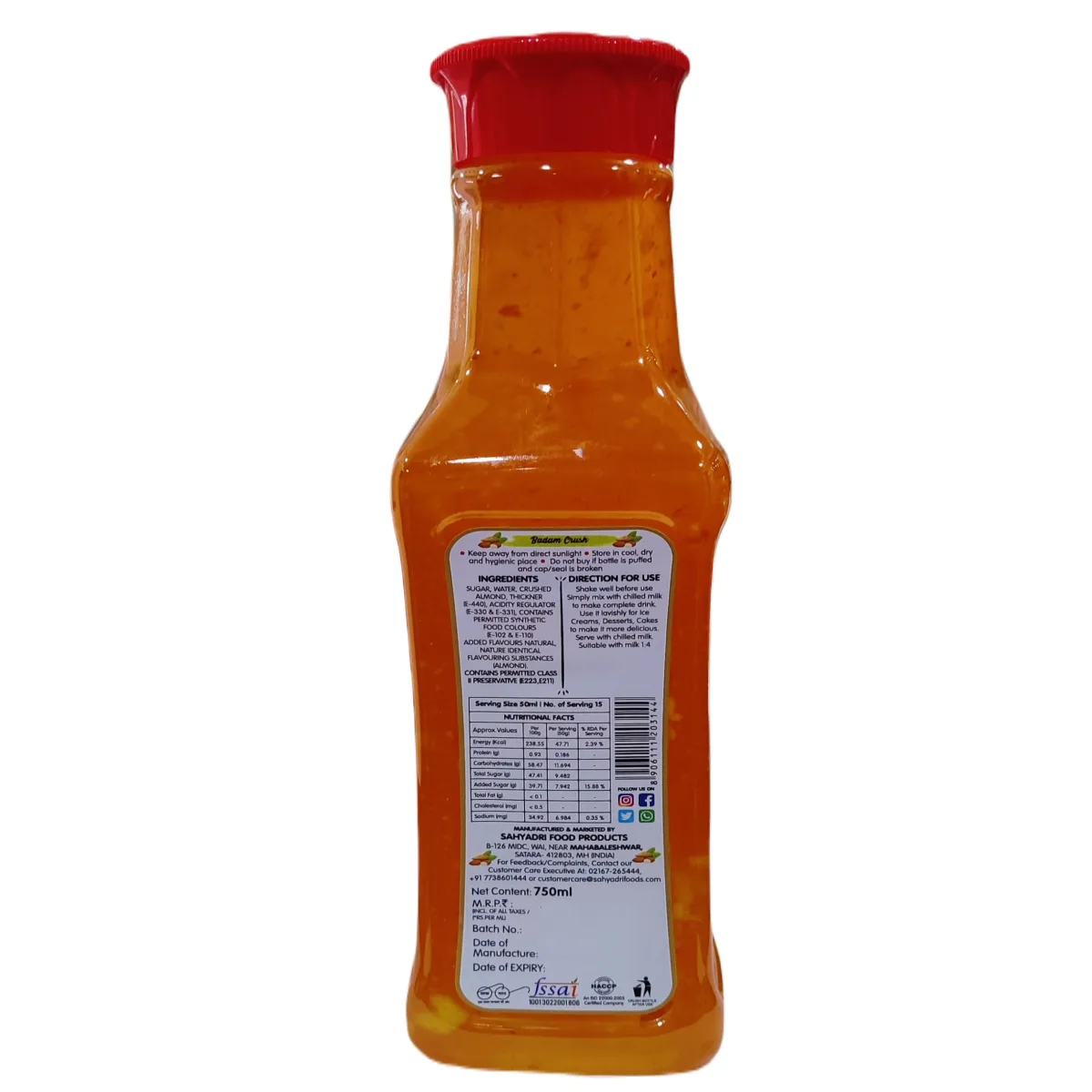 Frujoy Badam Crush 750ml - 2