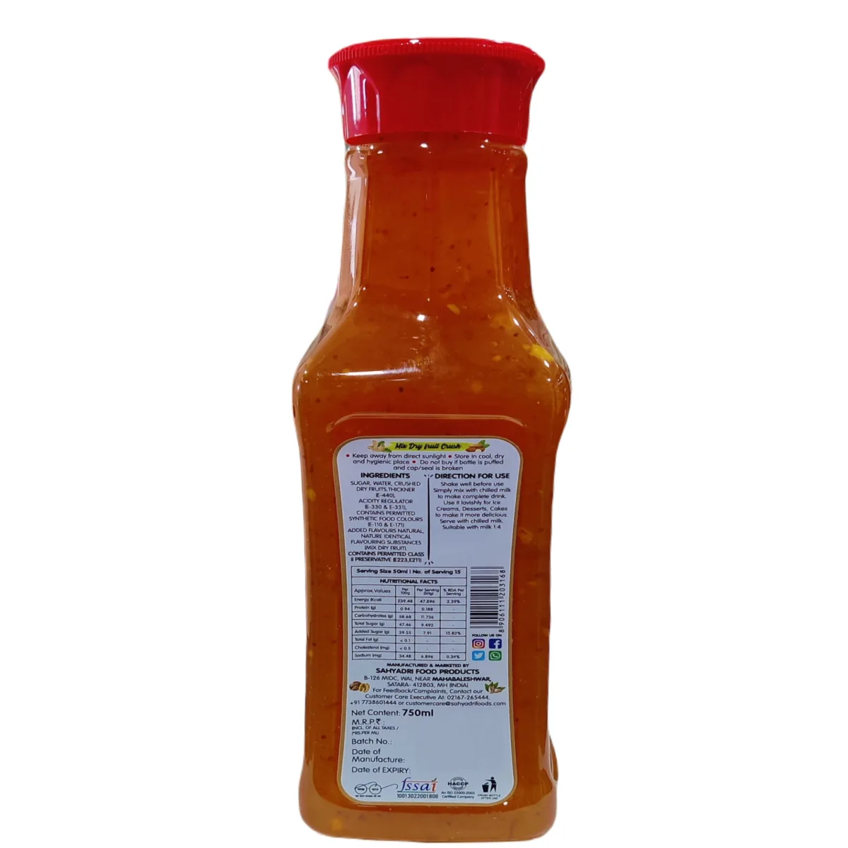 Frujoy Mix Dry-Fruit Crush 750ml - 2