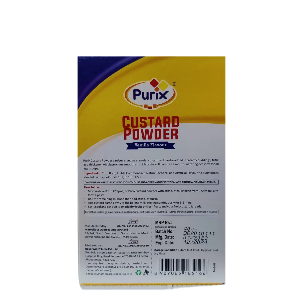 Purix Custard Powder  - 3