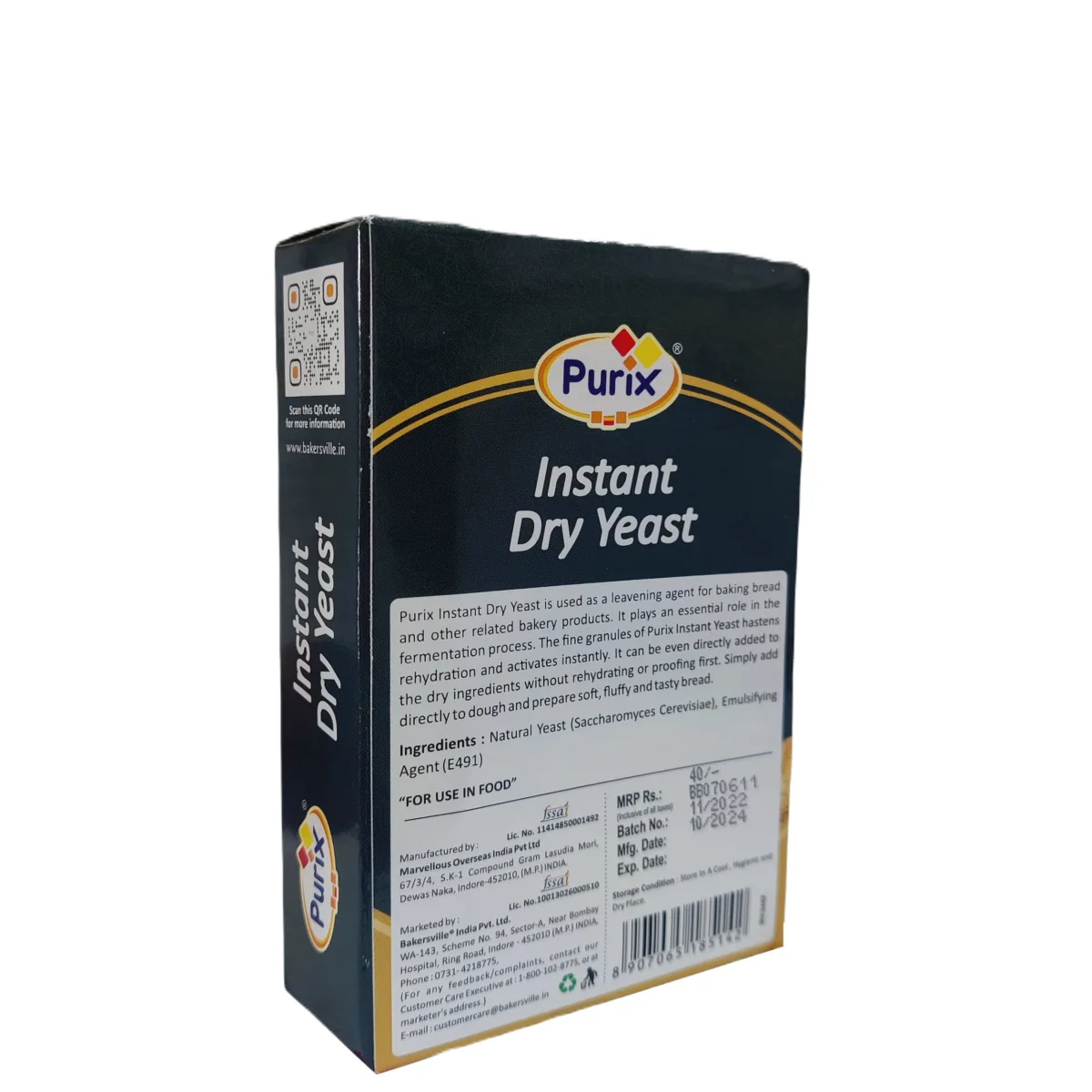 Purix Instant Dry Yeast 25gm - 2