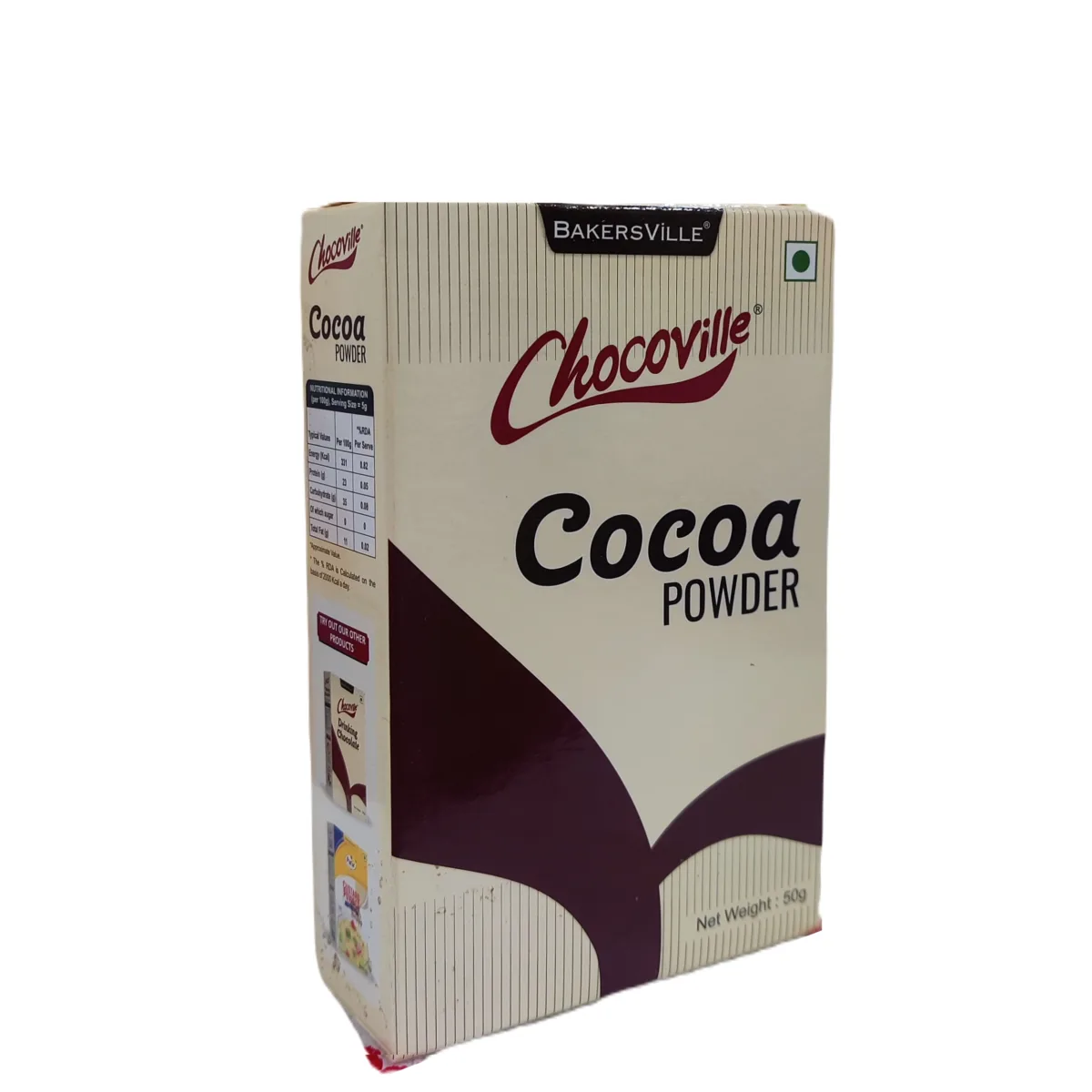 Chocoville Cocoa Powder 50gm - 1