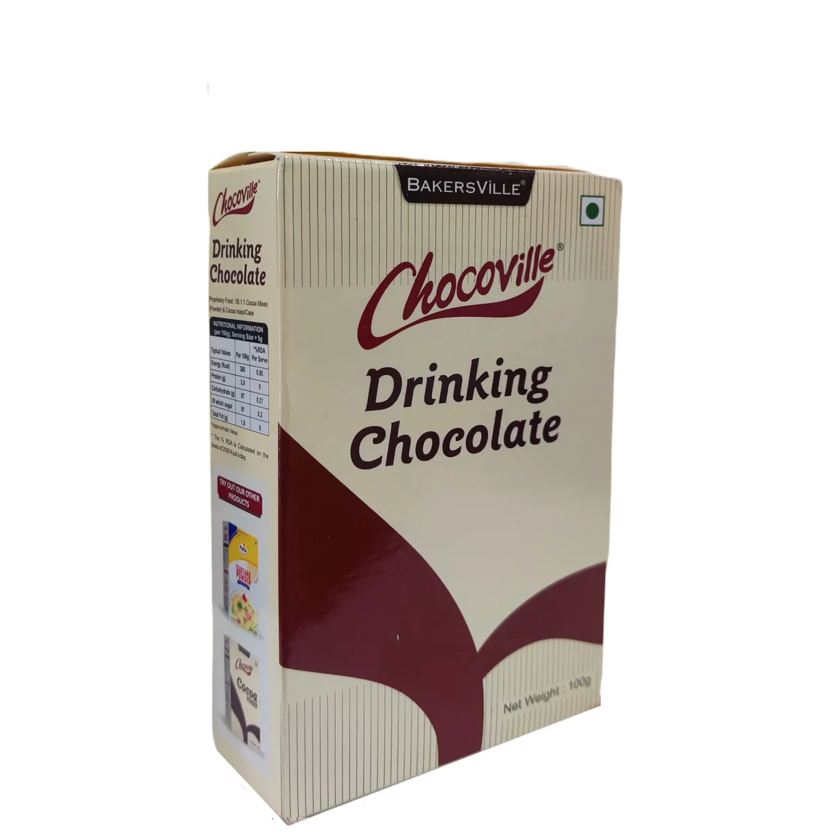 Chocoville Drinking Chocolate 100 Gm - 1