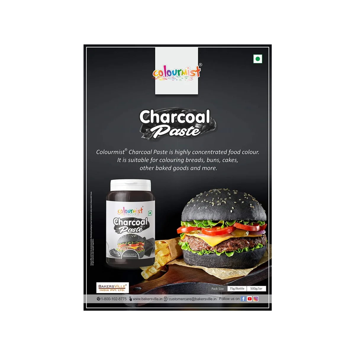 Colourmist Charcoal Paste, 75g - 2