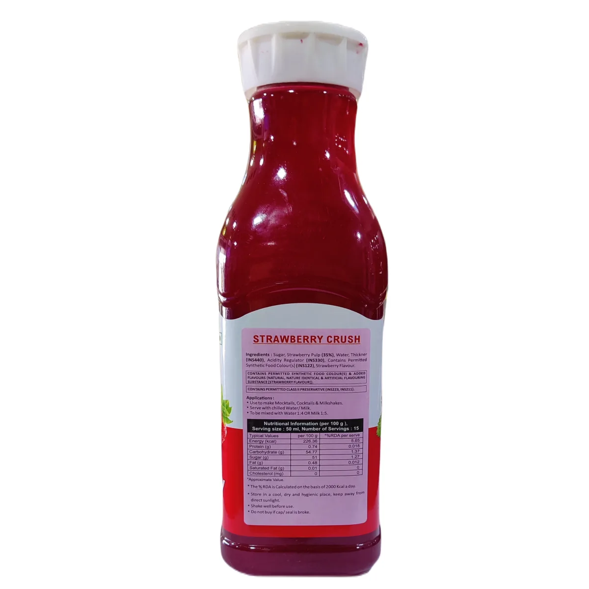 Fruitbell Fruit Crush Strawberry  1Ltr - 2