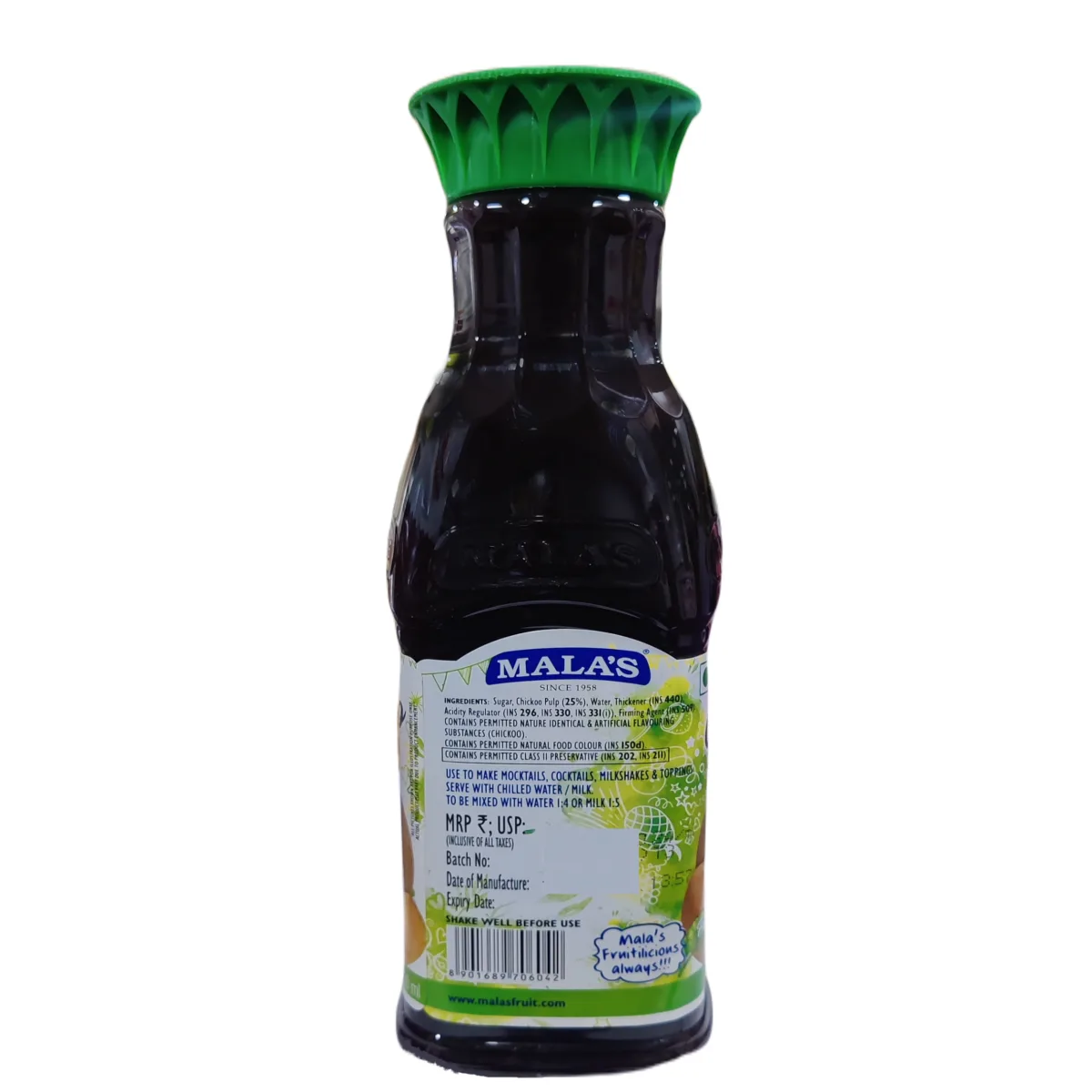 Malas Chickoo Crush 750ml - 2