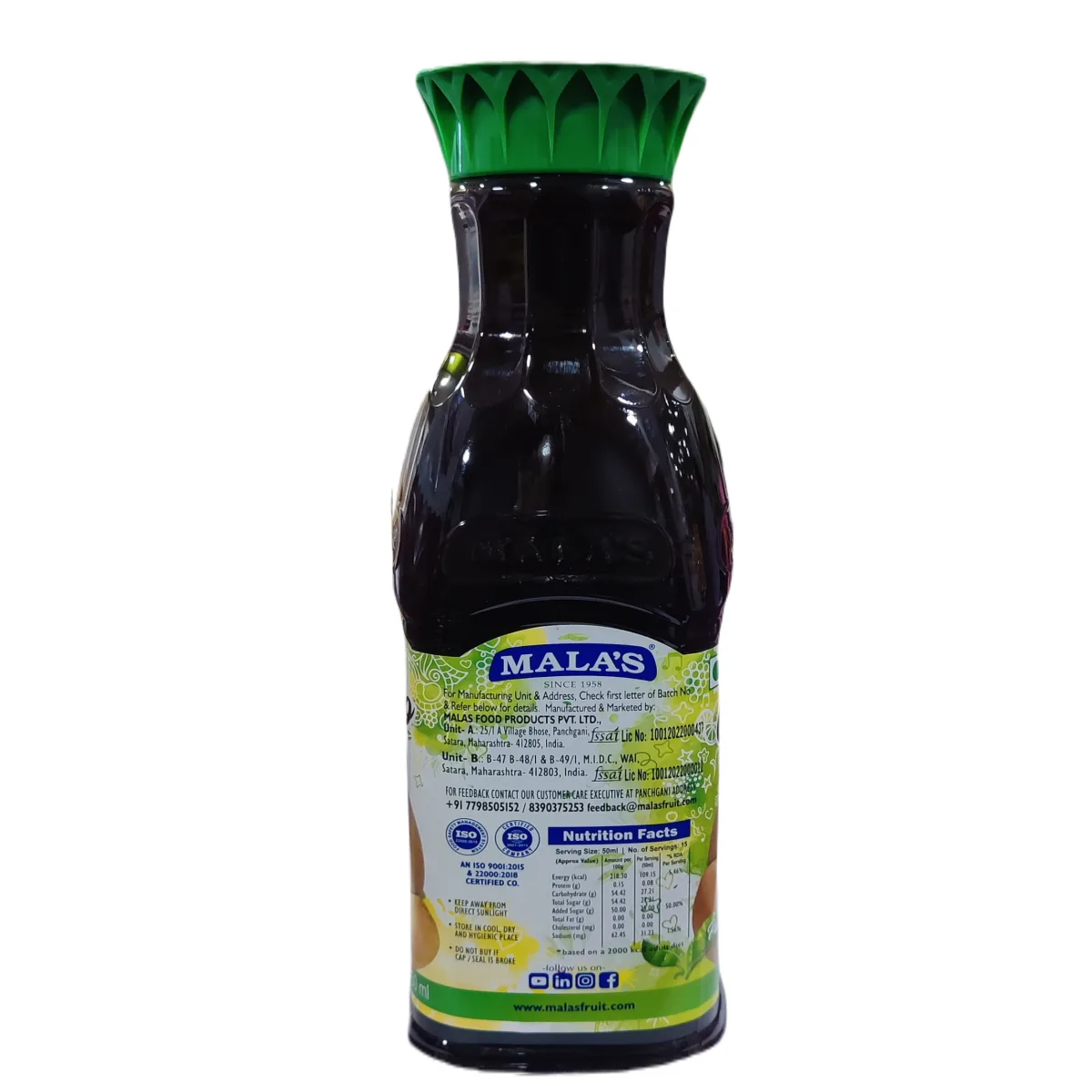 Malas Chickoo Crush 750ml - 3