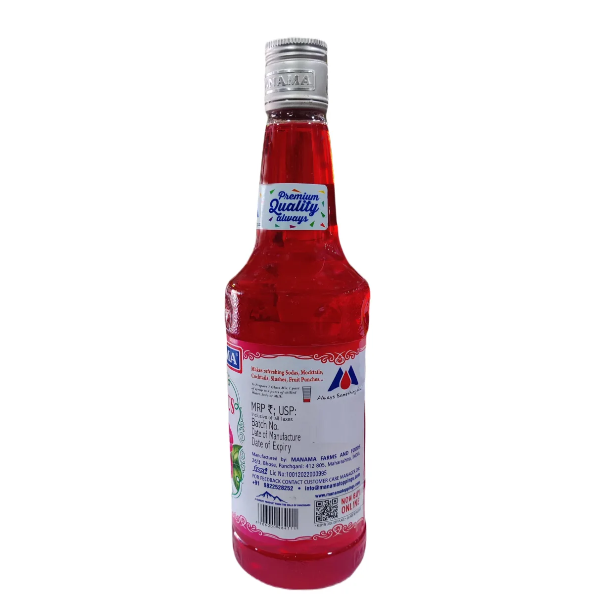 Manama Hibiscus Syrup 750ml - 3