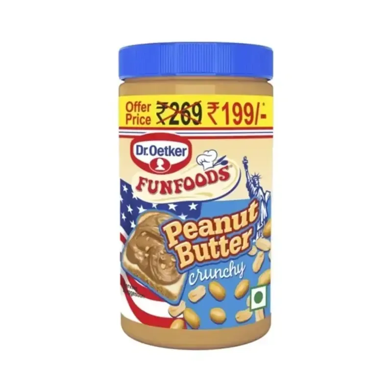 Funfoods Peanut Butter Crunchy 750gm - 1