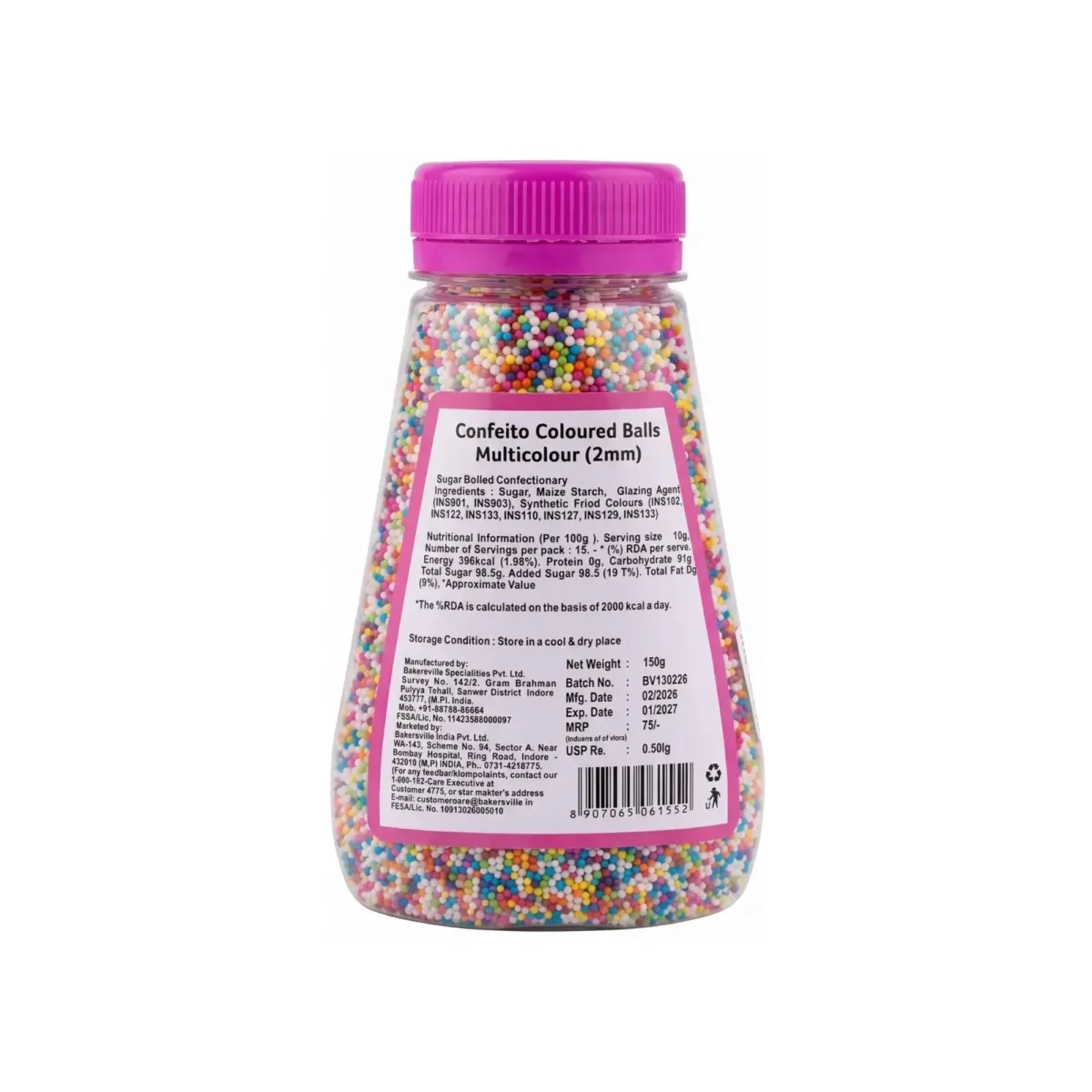 Wow Confetti Coloured Balls 2mm 125g - 3