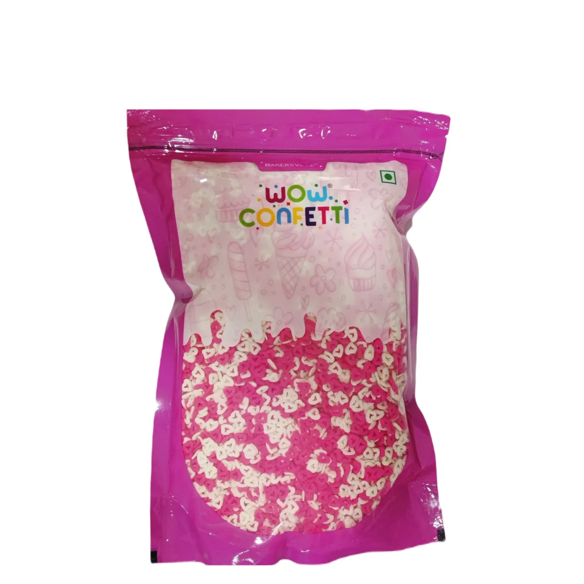 Wow Confetti Hollow Heart 1Kg - 1