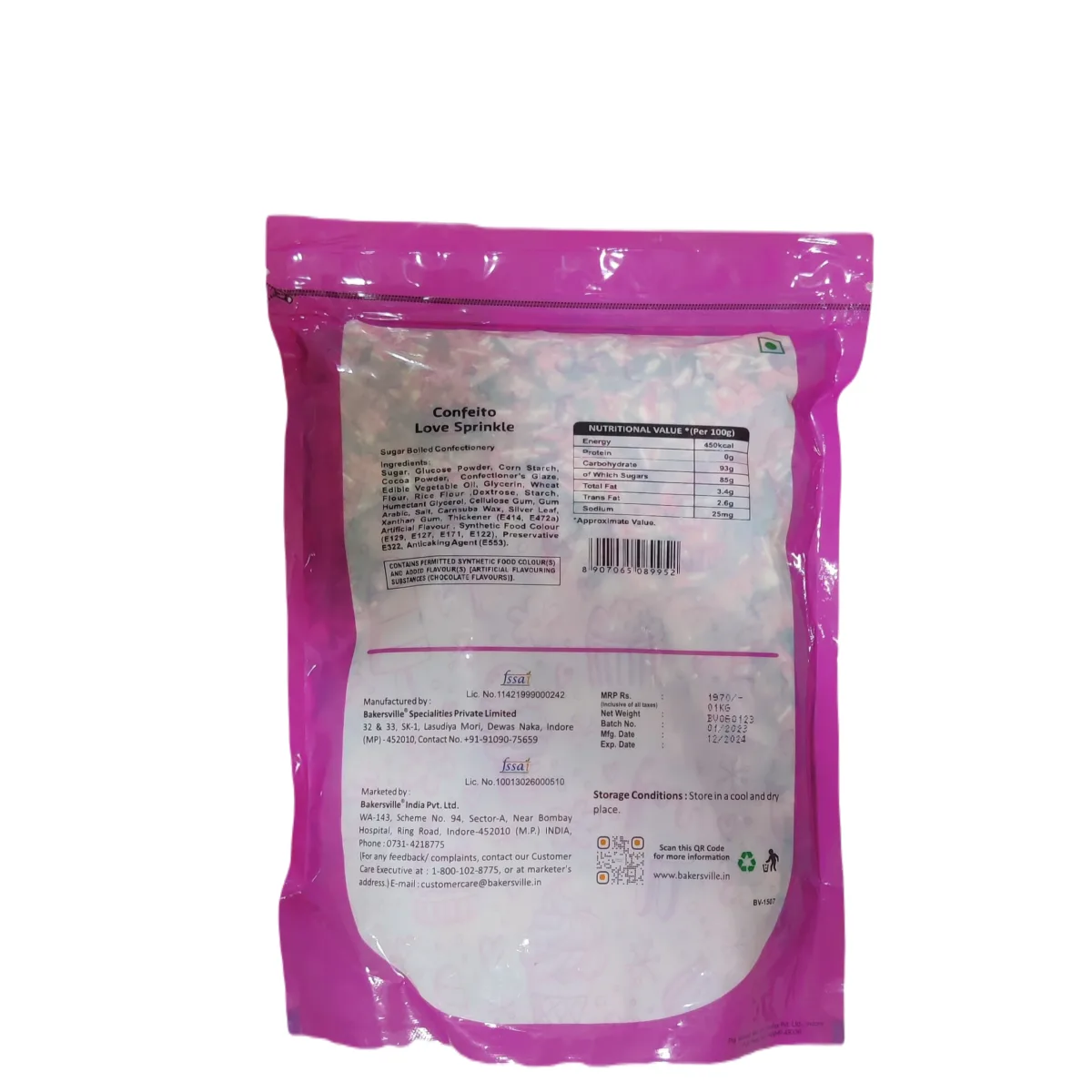 Wow Confetti Love Sprinkle 1kg - 2
