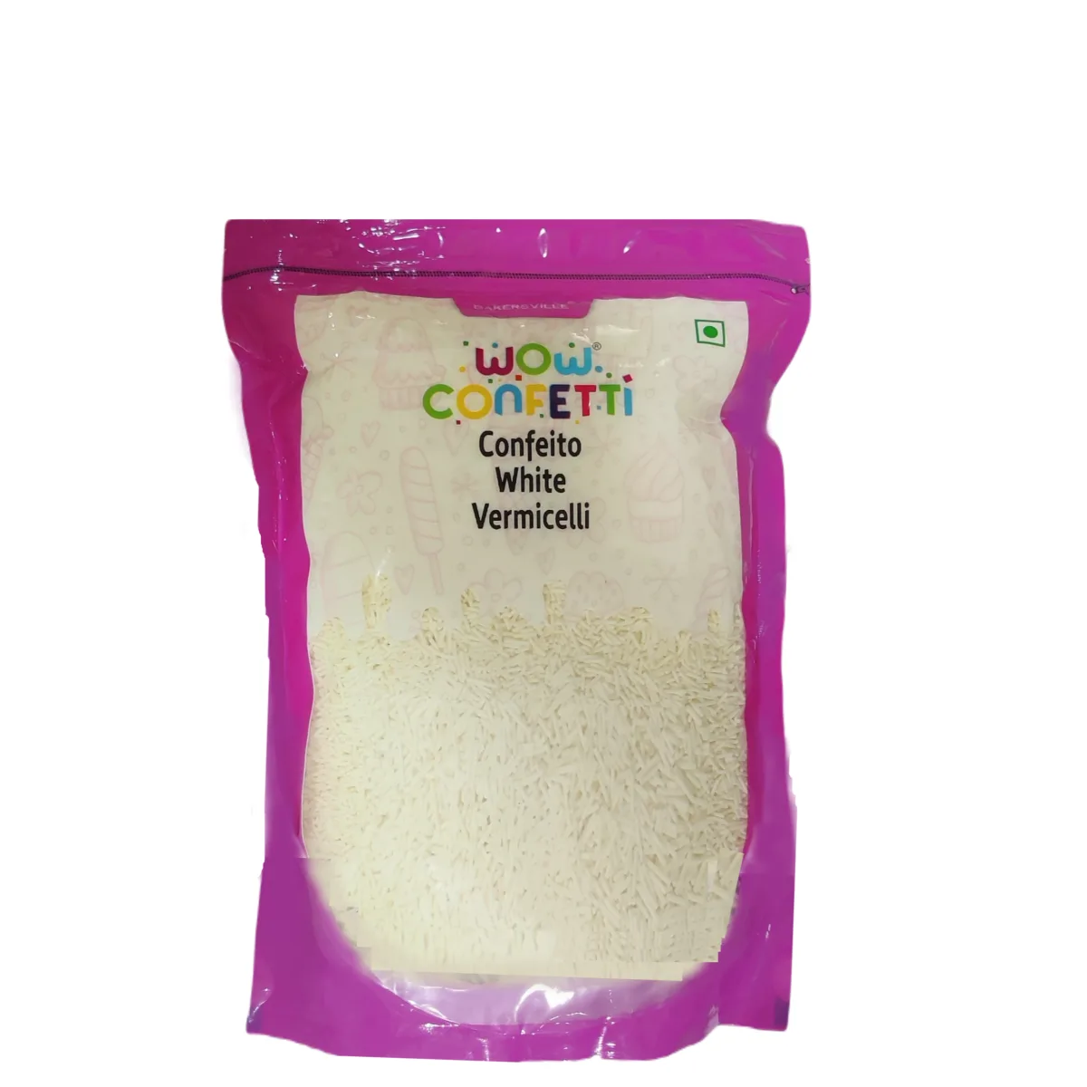 Wow Confetti White Vermicelli 1Kg - 1