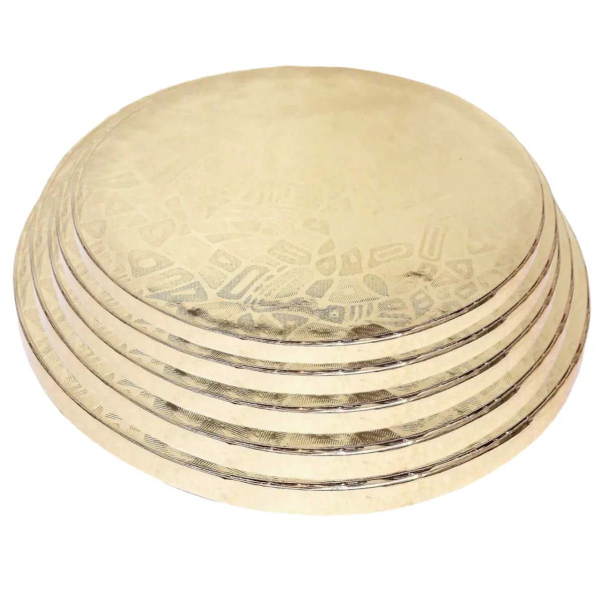 Round Cake Drum Base Golden/Silver - 2