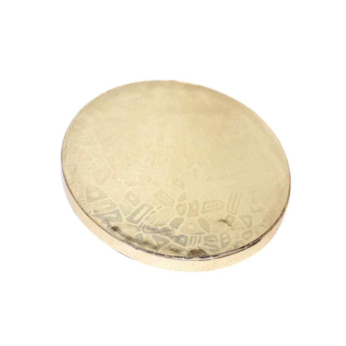 Round Cake Drum Base Golden/Silver 10 Inches - 1