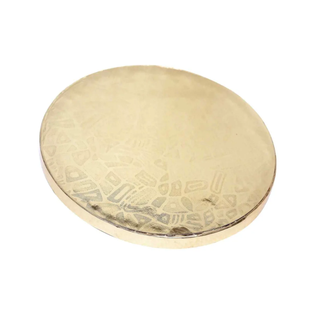 Round Cake Drum Base Golden/Silver 12 Inches - 1