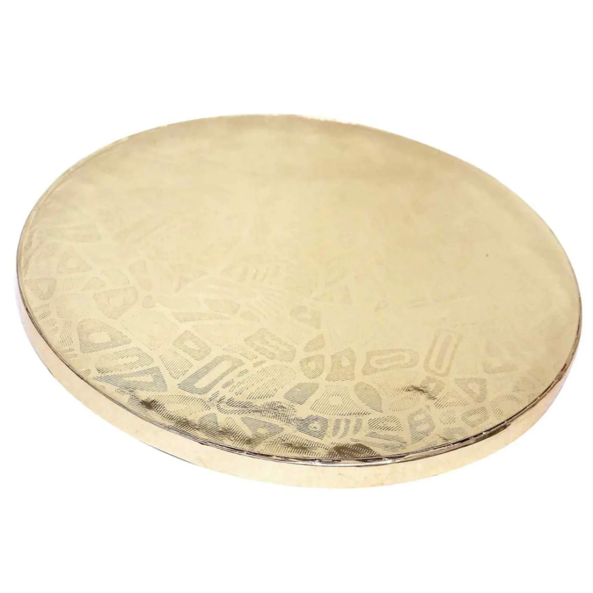 Round Cake Drum Base Golden/Silver 16 Inches - 1