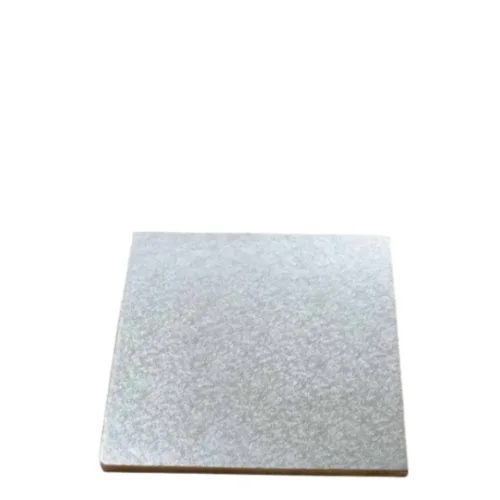 Square Cake Drum Base Golden/Silver 8 Inches - 1