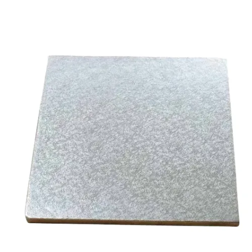 Square Cake Drum Base Golden/Silver 14 inches - 1