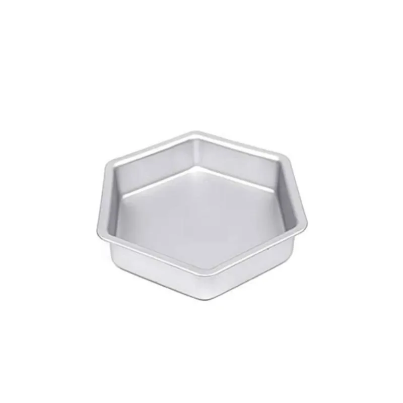 Hexagon Shape  Aluminium Cake Mould Medium - 1