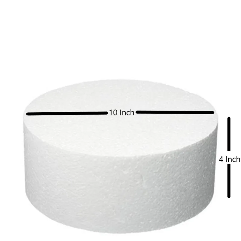 Thermocol Round shape Dummy Cake  10 Inches - 1