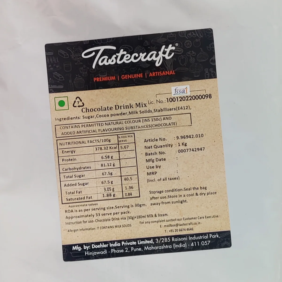 Tastecraft Chocolate Drink Mix - 2