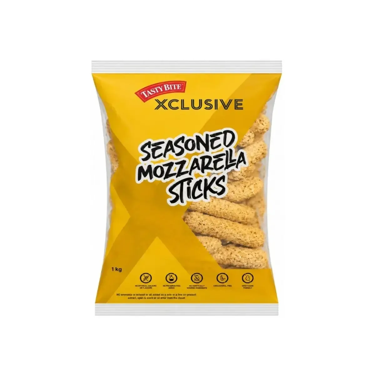 Tasty Bite Xclusive Seasoned Mozzarella Sticks 1kg - 1