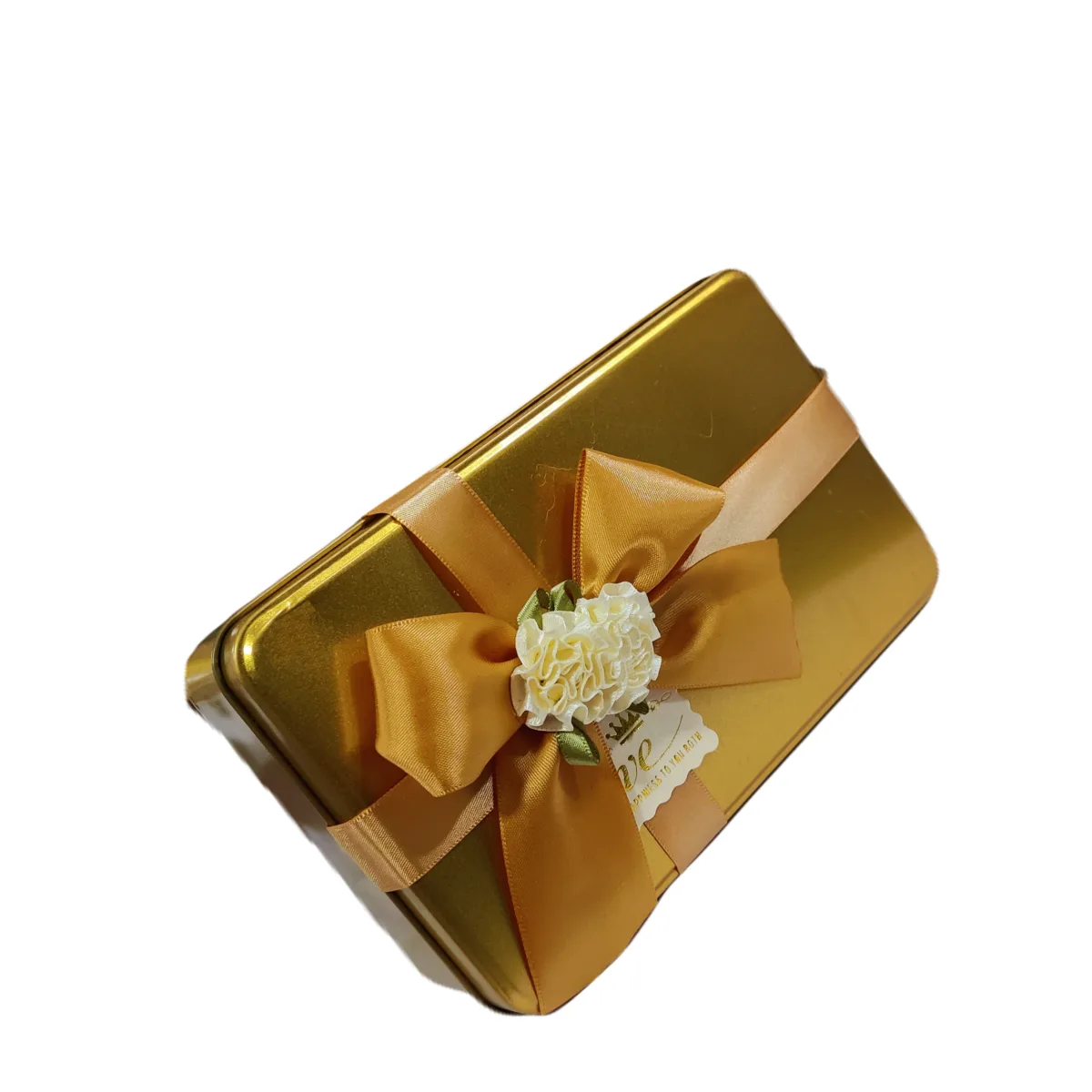 Gift Box Metal Golden And Red Golden - 1