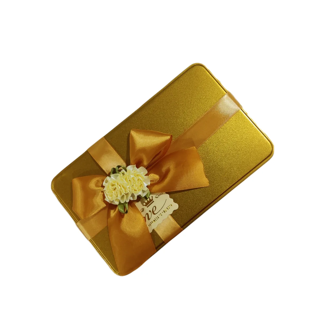 Gift Box Metal Golden And Red Golden - 2