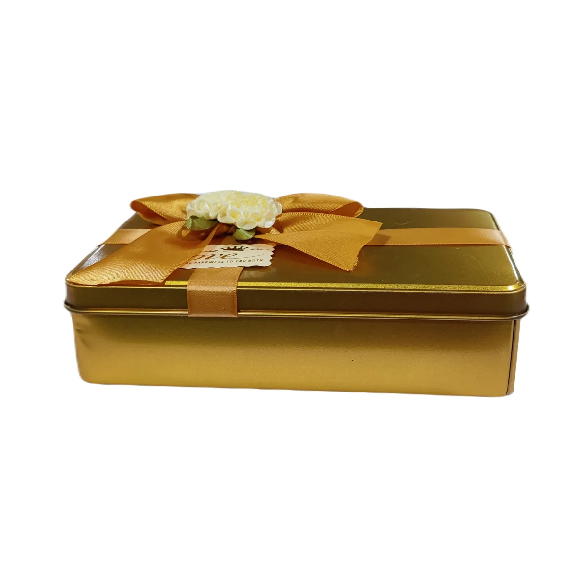 Gift Box Metal Golden And Red Golden - 4
