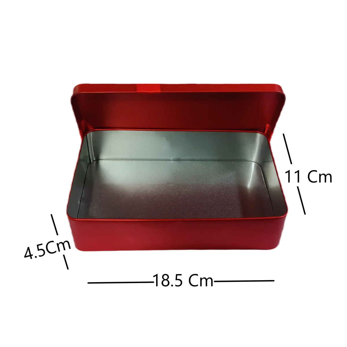 Gift Box Metal Golden And Red Red - 3