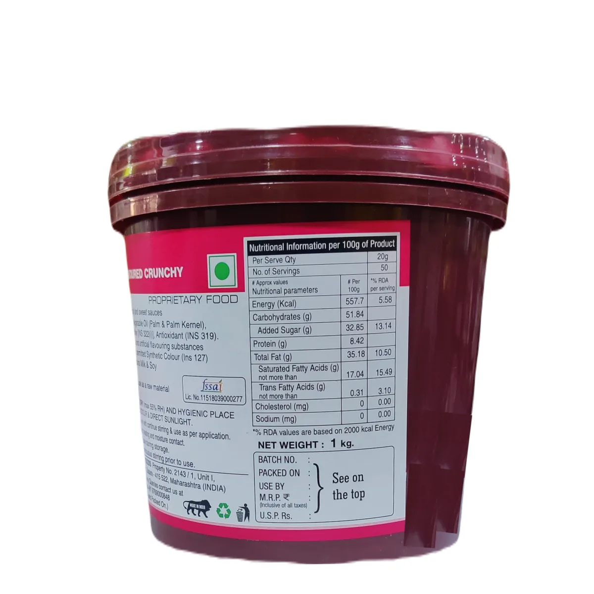 Colate Bubblegum Flavoured Crunchy Choco Filling - 2