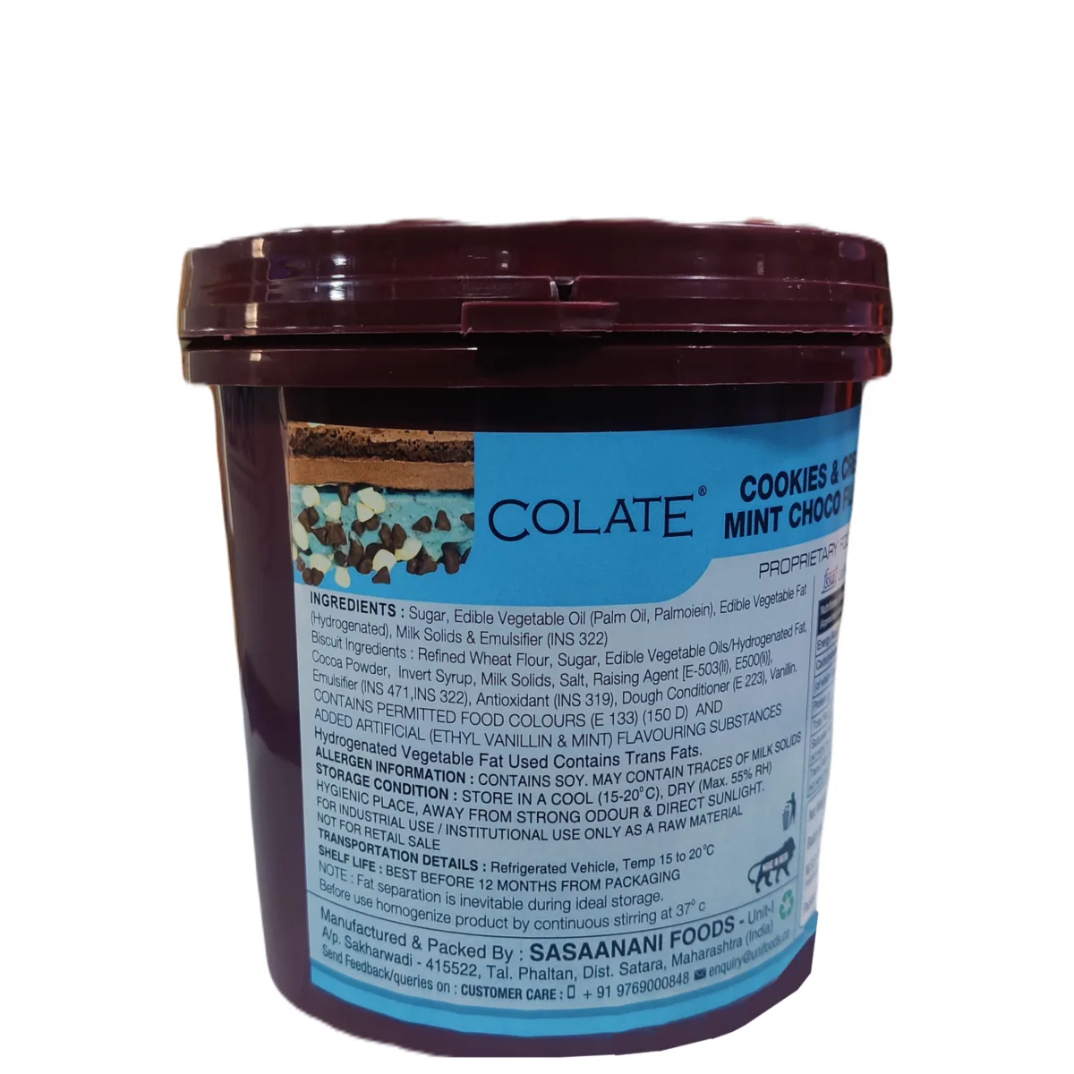Colate Cookies And Cream Mint Choco Filling - 1