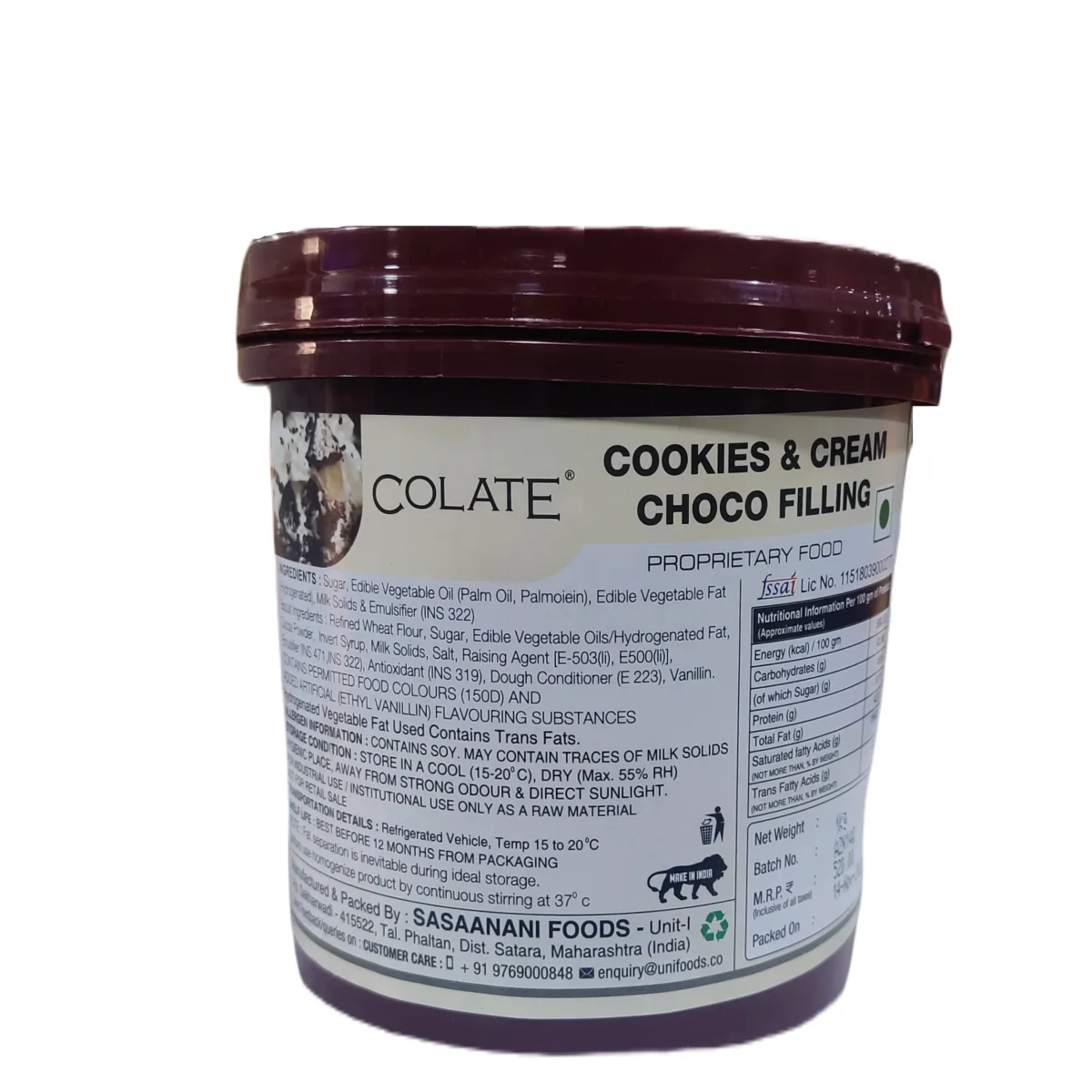 Colate Cookies And Cream Choco Filling - 2