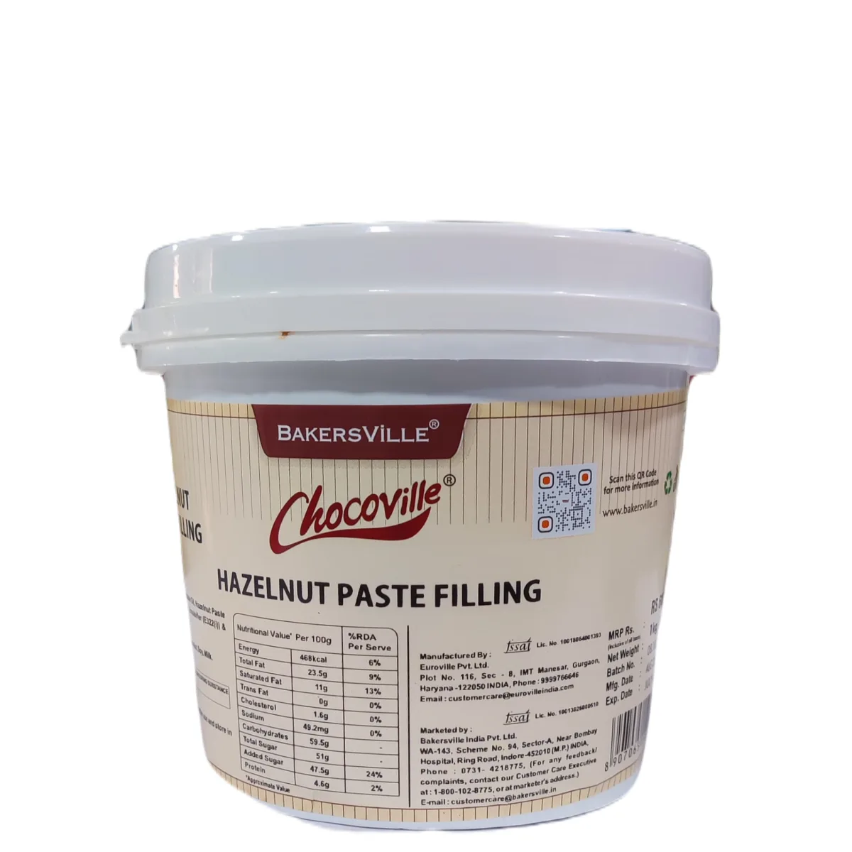 Chocoville Hazelnut Paste Filling - 1