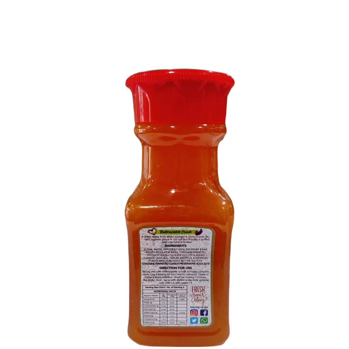 Frujoy Butterscotch Crush 250ml - 4