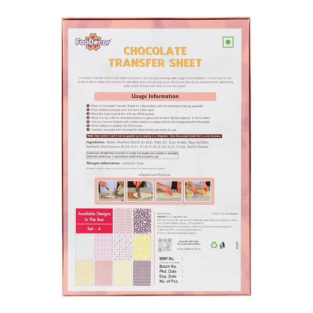 Bakersville Foodecor Chocolate Transfer Sheet Christmas - 2