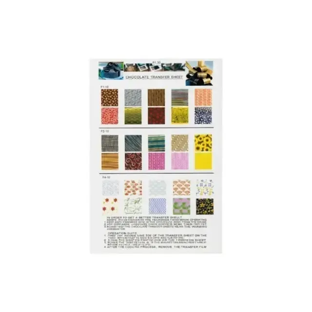 TTM Chocolate Transfer Sheet For Food Decoration - 2