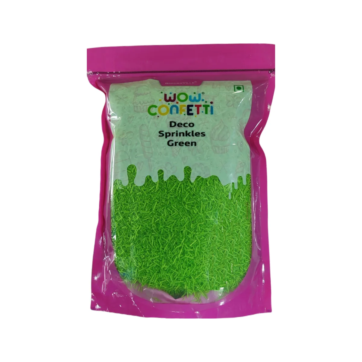 Wow Confetti Deco Sprinkles Green  - 1